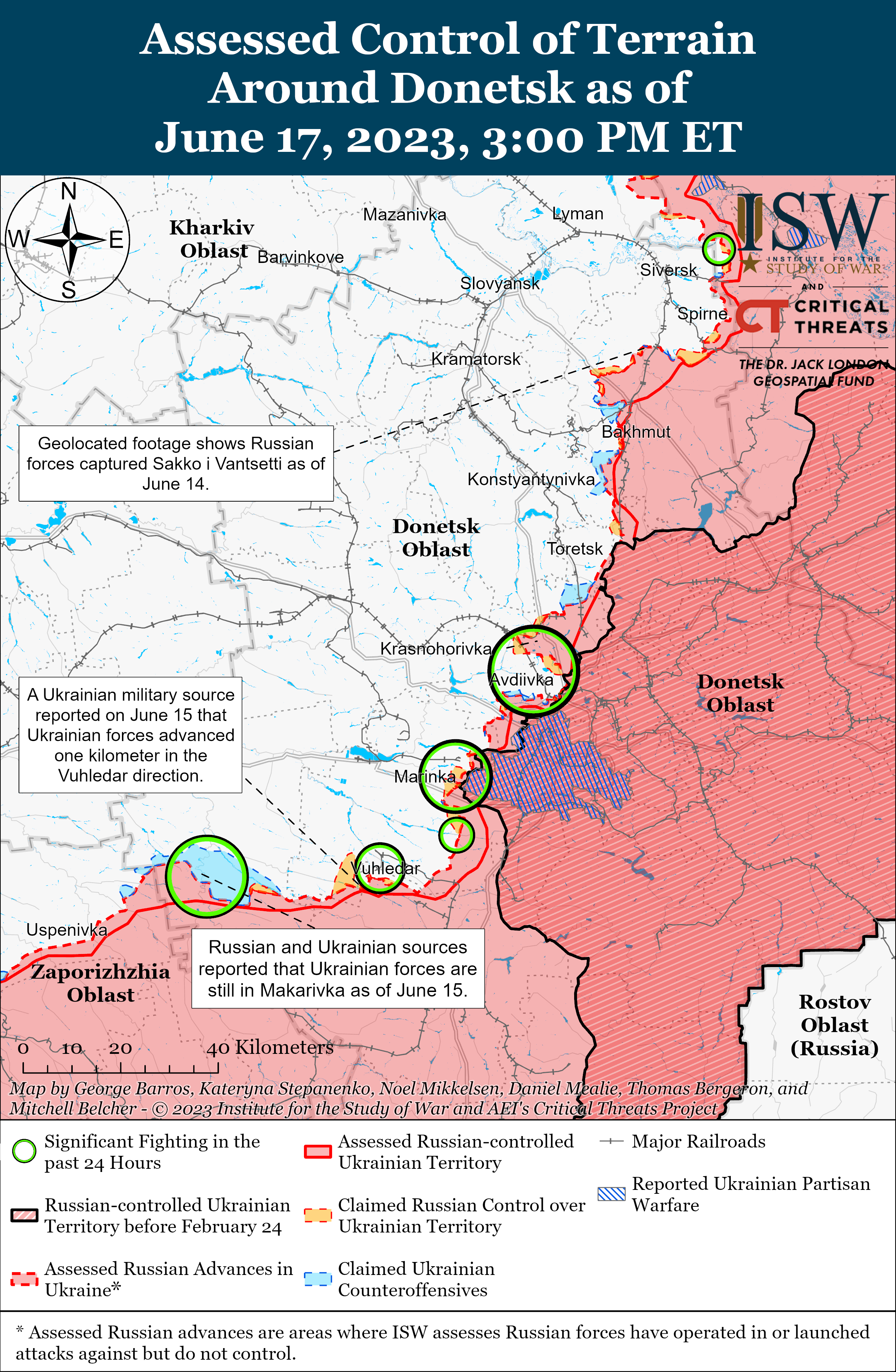 карта ISW 17 червня